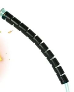 lot 1198196 image: 12 Pack Oxygen Tubing Support Crimp Straightener for Portable Oxygen Hose (BlackWhite) - Retail $8