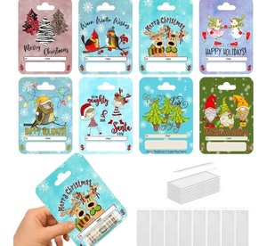 lot 1198198 image: Christmas Money Holder Cards Set of 8 for Cash Gift,Christmas Cards Money Holder Ornaments with Cover for Christmas Decoration,Funny Xmas Cash Gift Ideas, Merry Christmas Hanging Ornaments Decor - Retail $10