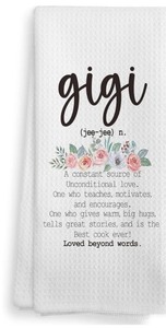 lot 1198203 image: NOQL Great Gigi Kitchen Towels and Dishcloths, Grandma Gift Drying Cloth Hand Towels Tea Towels for Bathroom Kitchen, 1624 Inches - Retail $9