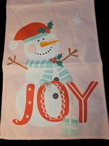 lot 1198206 image: WRAPAHOLIC Snowman Christmas Table Runner - 13 x 72 Inch - Seasonal Winter Xmas Holiday Farmhouse Style Kitchen Dining Table Decoration for Indoor Outdoor Home Party - Retail $12
