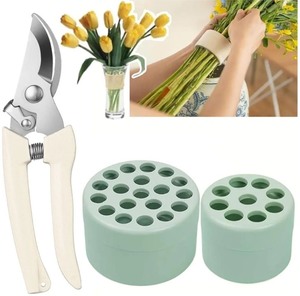 lot 1198222 image: Spiral Ikebana Stem Holder, 2024 Spiral Stem Holder for Flowers Spiral Stem Holder for Vases, Bouquet Twister Flower Arrangement Holder for Vases Home Decor - Retail $7