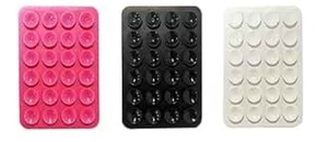 lot 1198262 image: 5 Packs 4-Colors Silicone Suction Cups for Phone Case Self-Adhesive Mount - Hands Free Mobile Accessory Holder for Videos and Selfies - iPhone and Android Cellphone case Compatible (Thin)