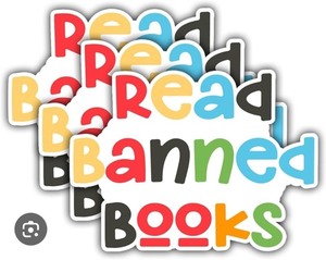 lot 1198311 image: Banned Books Vinyl Sticker - 3 Pack - Retail $3