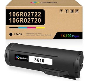 lot 1198328 image: Compatible 106R02722 106R02720 Black Toner Cartridge Replacement for Xerox 3610 3610N 3610DN 3610DNW 3615 3615DN 3615DNW M455 P455 - High Yield 14,100 Pages (Black, 1-Pack) - Retail $12