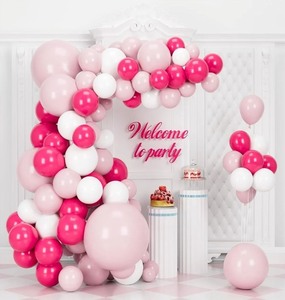 lot 1198359 image: Pink White Latex Balloons, 80pcs 12 inch Hot Pink Pastel Pink White Balloons with Ribbon for Baby Shower Birthday Party Decorations (PinkWhite80pcs) - Retail $15