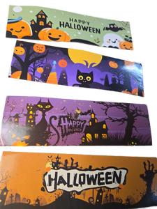 lot 1198373 image: Halloween Water Bottle Labels, 24 Pcs Self-Adhesive Waterproof Water Bottle Wraps Sticker Labels for Halloween Party Table Decoration Supplies - Retail $8