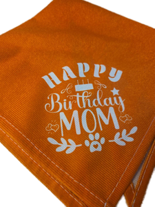 lot 1198376 image: Happy Birthday Dog Bandana, Dog Scarf, Dog Bandana for Small Medium Large Dogs, Gifts from Dogs to Owners, Orange Color Dog Bandana, Gender Reveal Photo Prop Accessories (A45) - Retail $8