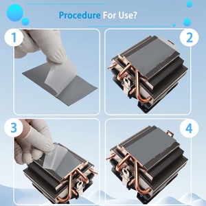 lot 1198390 image: Pangda 2 Pack Thermal Pads 50 x 40 mm, Phase Change Thermal Pads for CPU, GPU, Electronics Cooling, Replacement for Paste - Retail $8