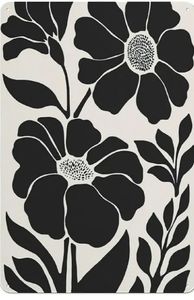 lot 1198404 image: Black and White Floral Wall Art Print - Retail $22