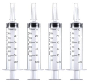 lot 1198416 image: 60ml Large Medical Syringes (4-Pack) - Retail $12