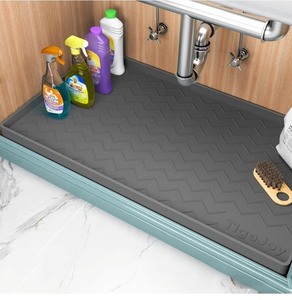 lot 1198462 image: Under Sink Cabinet Mat with Diamond Pattern - Retail $15