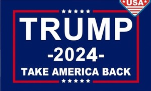 lot 1198464 image: Trump 2024 Campaign Flag - Retail $15