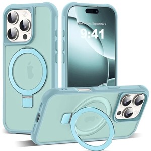 lot 1198465 image: MagSafe Compatible iPhone 16 Pro Case with Ring Holder - Retail $19
