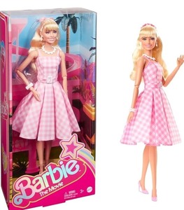 lot 1198466 image: Barbie The Movie Collector Doll in Pink Gingham Dress damaged box - Retail $24