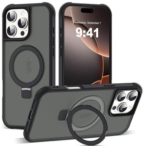 lot 1198467 image: MagSafe Compatible iPhone 14 Pro Max Protective Case with Ring Holder - Retail $19