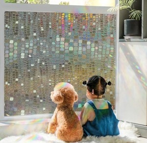 lot 1198470 image: Holographic Privacy Window Film - Retail $15