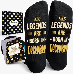 lot 1198540 image: HAPPYPOP Birthday Gift Ideas for Men - July August September Socks for Him Male - Retail $12