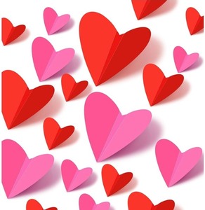 lot 1198575 image: Geyoga 200 Pcs 3D Heart Wall Decals Valentines Day Decor Heart Wall Stickers for Galentine Wedding Anniversary Party Bedroom Home Office School,1 Inch(Red,Pink,Silver) - Retail $9