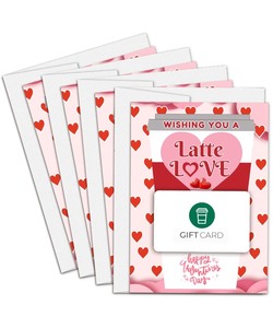 lot 1198592 image: LBEYOLP 4 Pack Teacher Valentines Day Gift Card Holders, Set of 4 Love Themed Cards with Envelopes Heart Giftcard Idea for Teachers Women & Employees - Retail $8