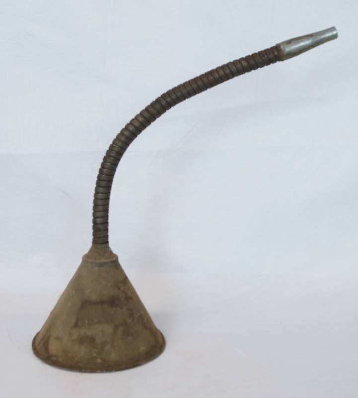 lot 1296 image: Vintage Metal Oil Funnel - Antique Automotive - cool
