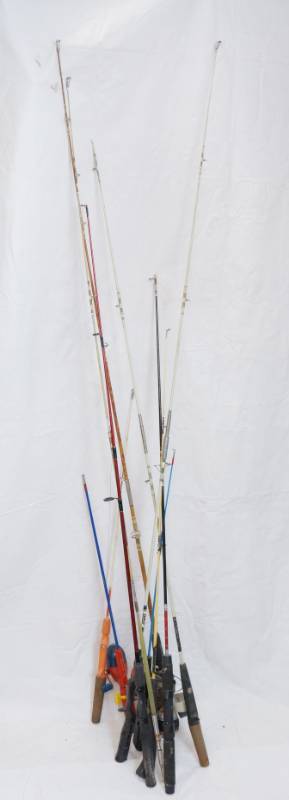 lot 1411 image: Lot of Misc. Fishing Poles - See Photos