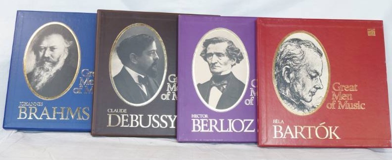 lot 3416 image: Lots Of 4 Classical Album Sets By Time Life Records - Great Men Of Music - All Sets In Great Condition With All Albums In Sleeves And Historical Booklet Included  - In Black Plastic Crate