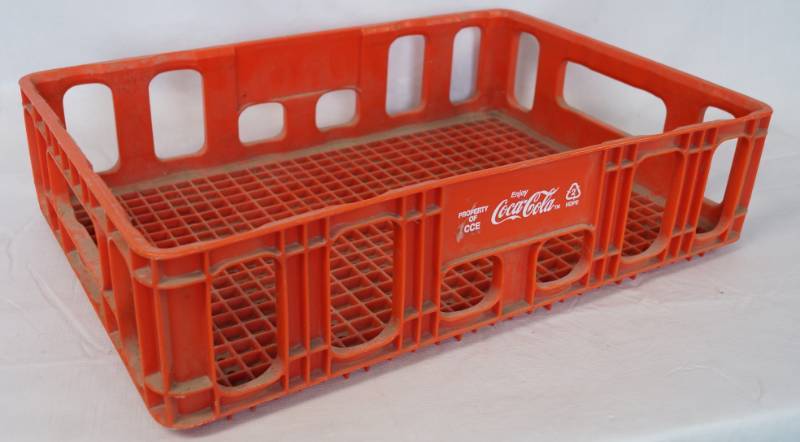 lot 3424 image: Red Coca-cola Crate - Measures 18 Wide X 12 Long X 4.75 Deep