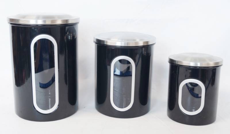 lot 3434 image: Canister Set - 3 Piece