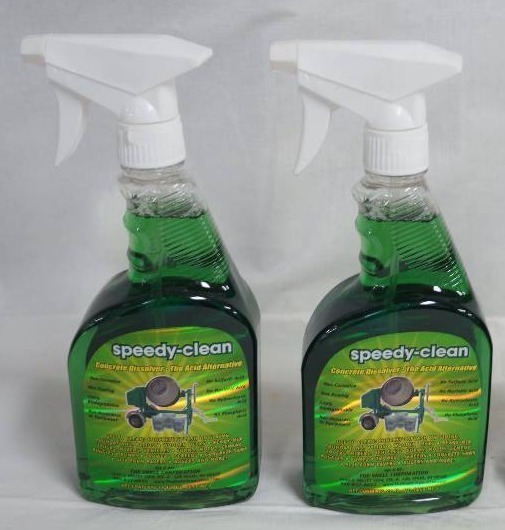 lot 2204 image: Lot of 2 bottles - Concrete  Dissolver - speedy clean - Acid Alternative - NEW