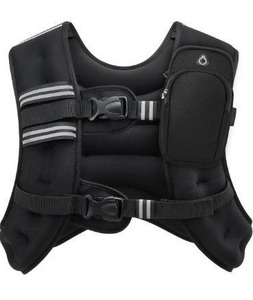 lot 5024 image: ZELUS Weighted Vest, 20lb Weight Vest with Reflective Stripe for Workout, Strength Training, Running, Fitness, Muscle Building, Weight Loss, Weightlifting