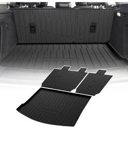lot 5031 image: Cargo Liner Compatible with 2018-2024 Ford Expedition MAX&Lincoln Navigator L Trunk Mat Cargo Mat Back Seat Cover Protector(Backrest MatsTrunk Mat)