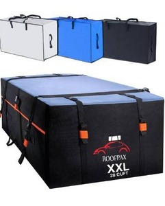 lot 5033 image: RoofPax XXL 28 cuft Car Rooftop Cargo Carrier Bag Extra Waterproof Car Roof Storage with 10 Heavy Duty Tie Down Straps and 4 Hooks Roof Bag Cargo Carrier for Top of Vehicle withWithout Rack