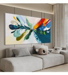 lot 5049 image: Canvas Wall Art Decor Wall Art Pictures For Living Room Blue White Wall Art Decor Canvas Abstract Art Colorful Abstract Wall Art Prints Art Work For Bedroom Office Kitchen Home Wall Decor 20 x 40