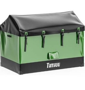 lot 5053 image: XXL 310 Gallon Extra Large Deck Box, Waterproof Outdoor Storage Box with Taller Side Panels for Patio Furniture Cushions, Pools and Garden Tools Green & Black