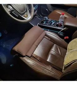 lot 5054 image: Car Leg Extender Leg Support Cushion for Car Driver Seat Office Chair, Universal Car Seat Extender Pad Leg Support Pillow for Cars Buses Trains Office Home (Brown)