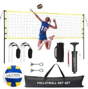 lot 5056 image: Volleyball Net Outdoor - Includes 32x3 Feet Regulation Size Net - Volleyball Net for Backyard, Beach, or Pool