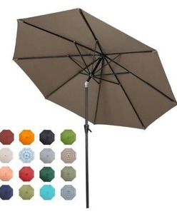 lot 5058 image: Tempera Patio Market Outdoor Table Umbrella with Push Button Tilt and Crank,Large Sun Umbrella with Sturdy Pole&Fade resistant canopy,Easy to set