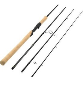 lot 5060 image: KastKing Valiant Eagle Passage Travel Fishing Rods, 4 Pc Pack Rods, Spinning, Casting and Fly Models, IM6 Graphite Blank, Ti Oxide LTS Ring Guides, Beautiful Cork Handles