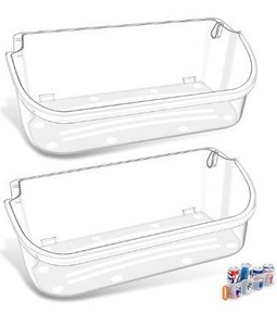 lot 5096 image: 2 PACK UPGRADED 240356402 Refrigerator Door Bin Compatible with Frigidaire Door Shelf Replacement Refrigerator Door Shelves FFSS2615TS0 LFSS2612TF0 FGHS2631PF4A LFSS2612TE0 FFSS2615TS5 Door Bin
