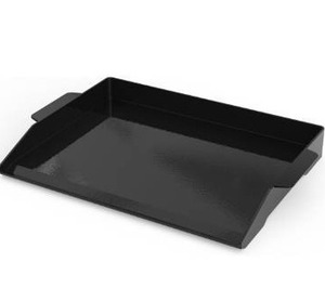 lot 5103 image: Onlyfire Universal Enamelled Cast Iron Cooking Griddle, Nonstick Coating Griddle Flat Top Grill Plate with extra high sidewalls for All Gas Grills and 4 Burner Range Oven, 23 x 16