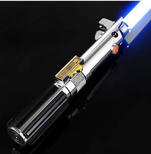 lot 5119 image: Pixel Dueling Lightsaber, Motion Control 39 Sets Sound Effects and 12 Colors Change, Smooth Swing Metal Handle Light Saber for Adults, Boys Cosplay Gifts (Pixel