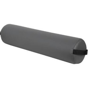 lot 5120 image: ForPro Full Round Bolster Pillow, Cool Grey, Oil and Stain-Resistant, for Massage and Yoga, 6 R x 26 L
