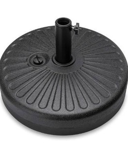 lot 5124 image: Best Choice Products Fillable Umbrella Base Stand Round Sunburst Plastic Patio Umbrella Base Stand, Pole Holder for Outdoor, Lawn w 55lbs Weight Capacity, Adjustment Knob