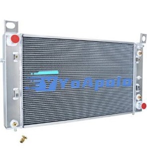 lot 5127 image: Aluminum Radiator for 1999-2012 Chevy Silverado 1500 2500 Tahoe 4.8 5.3L V8 AT, Full Performance Aluminium Radiators, Automotive Replacement Radiator