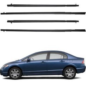 lot 5147 image: Dasbecan 4Pcs Weatherstrip Window Seal Car Window Moulding Trim Compatible with Honda Civic 2006-2011 Replaces#72450-SNA-A01 72410-SNA-A01 72950-SNA-A01 72910-SNA-A01