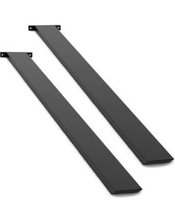 lot 5149 image: Hidden Island Countertop Support Bracket 1 Pack Black 36 Inch Heavy Duty Granite Countertop Bracket Iron Island Support Brackets for Granite Quartz Wood