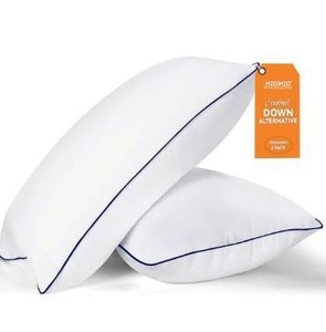 lot 5155 image: MZOIMZO Bed Pillows for Sleeping- Standard Size, Set of 2, Cooling Hotel Quality with Premium Soft Down Alternative Fill for Back, Stomach or Side Sleepers, 43x66CM