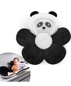 lot 5158 image: PandaEar Baby Bath Pad for Infant Newborn  Bath Seat Soft Panda Cushion Mat for Sink Bathtub Essentials Shower Gift (Black)