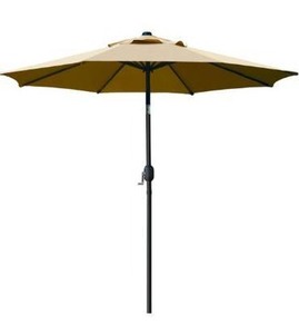 lot 5201 image: Sunnyglade 9 Patio Umbrella Outdoor Table Umbrella with 8 Sturdy Ribs (Tan)