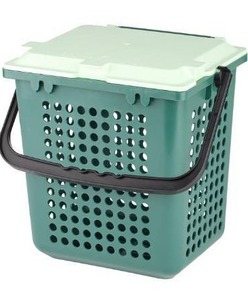 lot 5219 image: bioMat AirBox Compost Bin for Countertop Kitchen for 2.6 to 3 Gallon Compost Bags